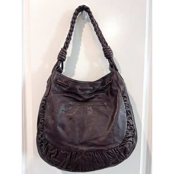 Brighton Lockheart Masterpiece Gabby Brown Pretzel Hobo Shoulder Handbag EPOC - Picture 6 of 14